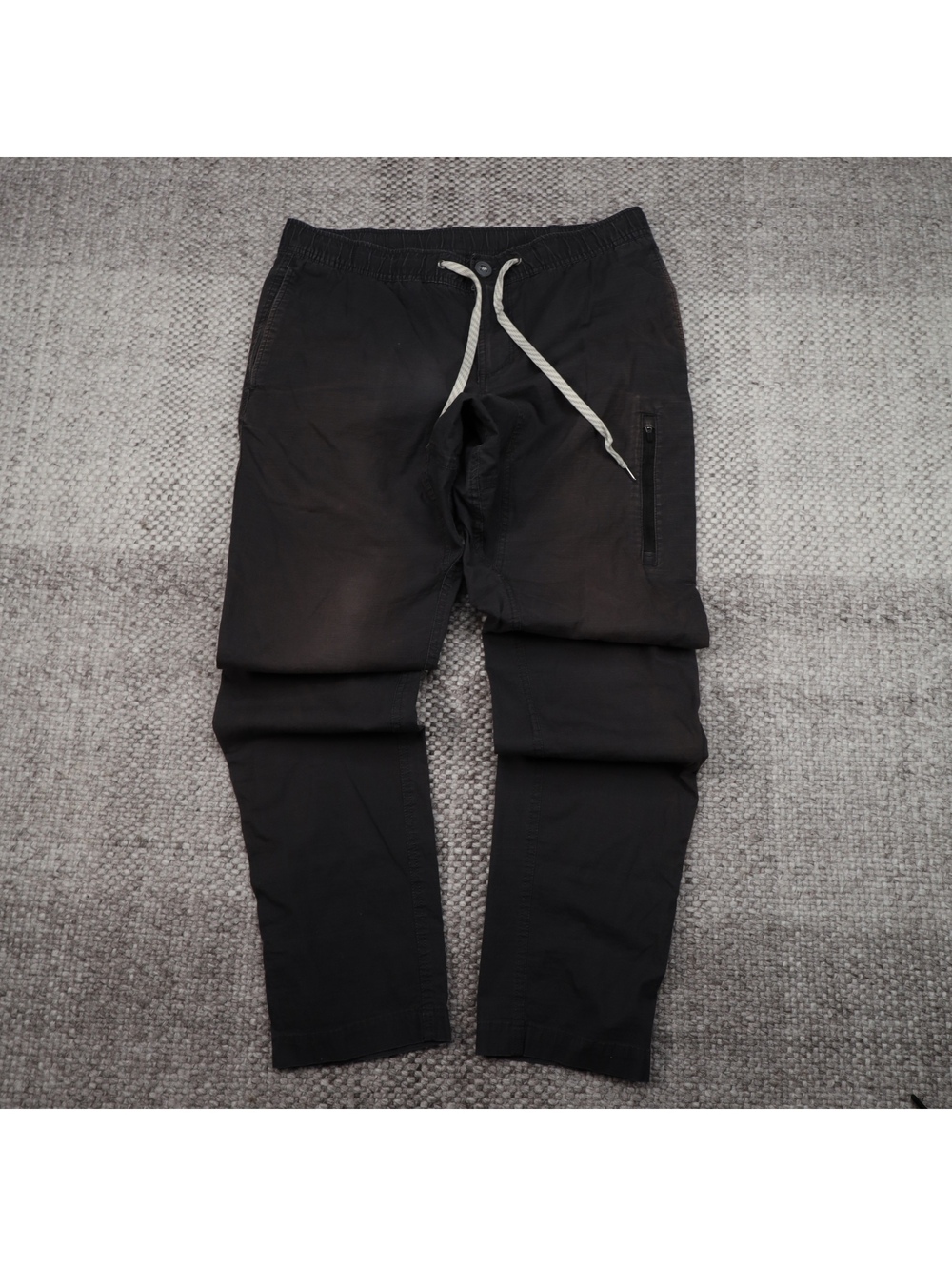 Vuori Ripstop Drawstring Jogger Pants Black Men’s Large Ripstop Casual